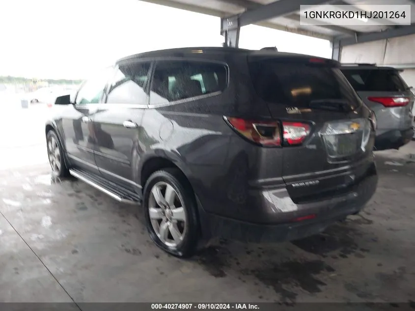 1GNKRGKD1HJ201264 2017 Chevrolet Traverse Lt