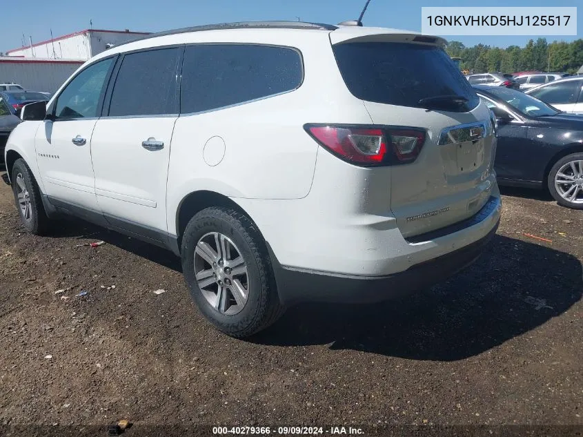 2017 Chevrolet Traverse 2Lt VIN: 1GNKVHKD5HJ125517 Lot: 40279366