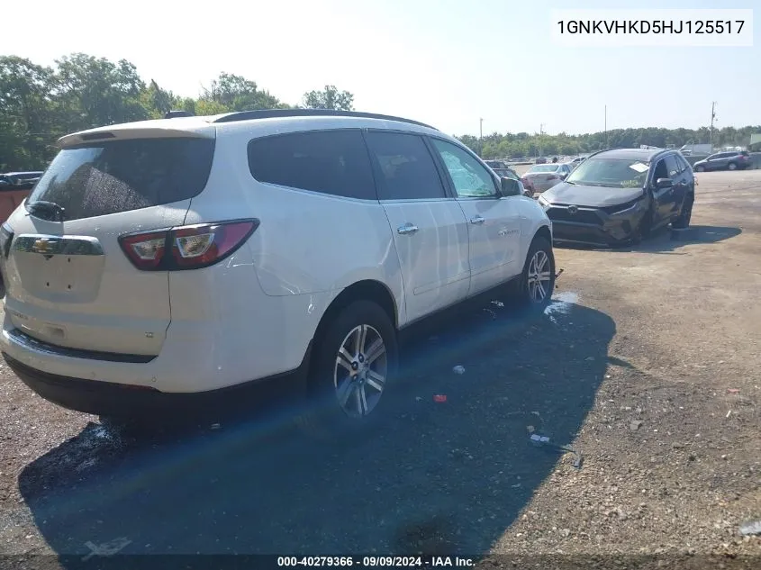 1GNKVHKD5HJ125517 2017 Chevrolet Traverse 2Lt