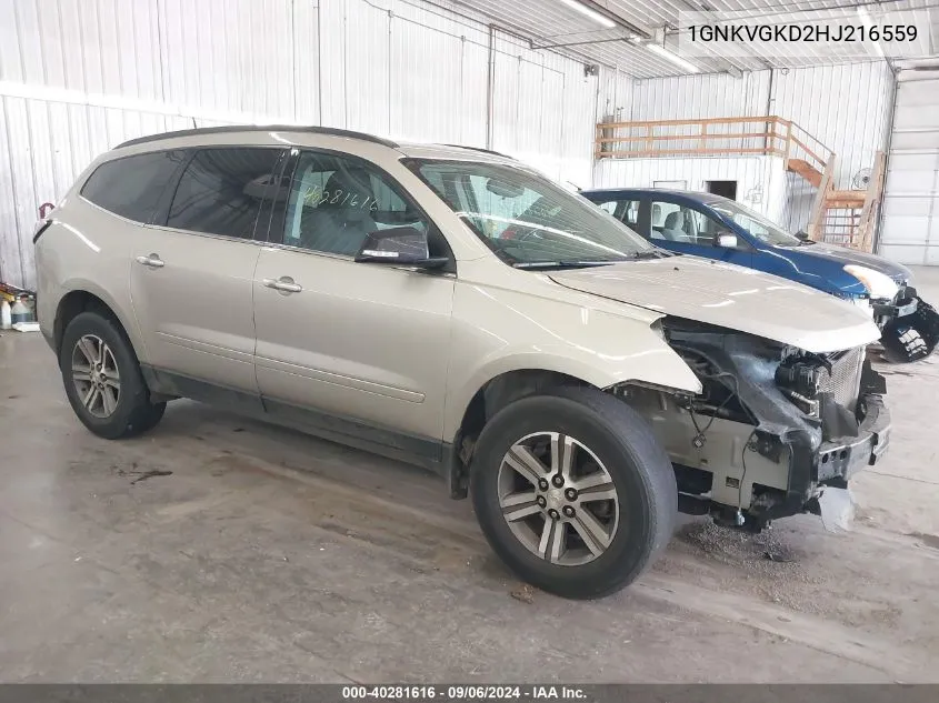 1GNKVGKD2HJ216559 2017 Chevrolet Traverse 1Lt