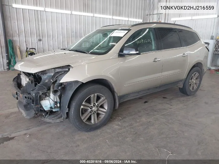 1GNKVGKD2HJ216559 2017 Chevrolet Traverse 1Lt