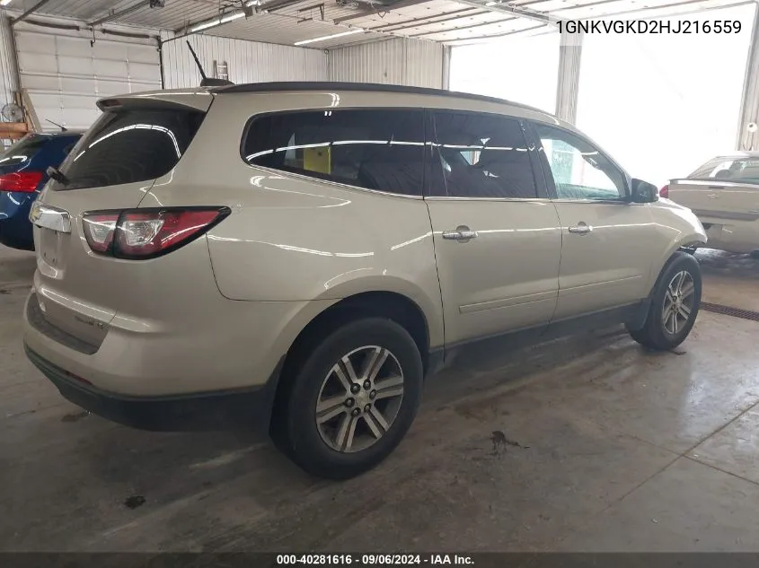 1GNKVGKD2HJ216559 2017 Chevrolet Traverse 1Lt