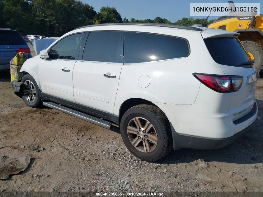 2017 Chevrolet Traverse 1Lt VIN: 1GNKVGKD6HJ155152 Lot: 40285665