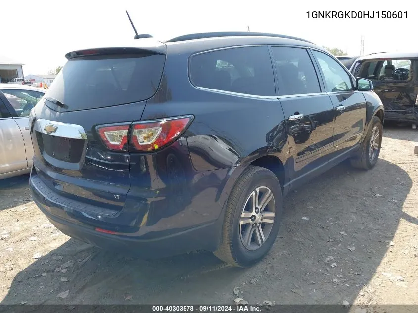 1GNKRGKD0HJ150601 2017 Chevrolet Traverse Lt