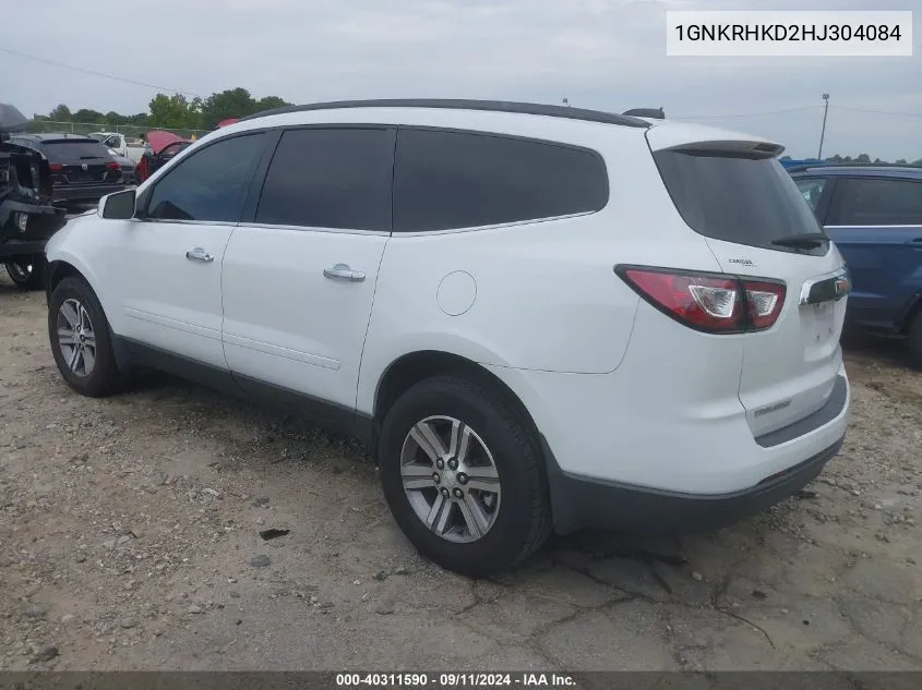 2017 Chevrolet Traverse 2Lt VIN: 1GNKRHKD2HJ304084 Lot: 40311590