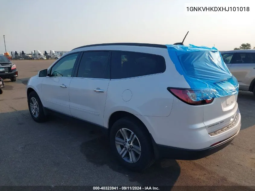 1GNKVHKDXHJ101018 2017 Chevrolet Traverse Lt