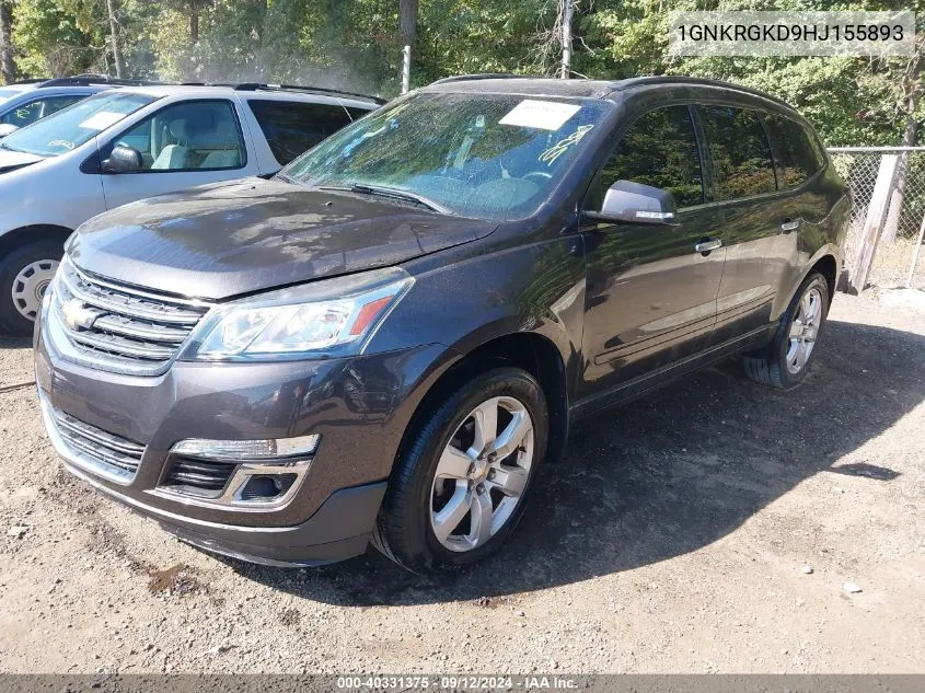 1GNKRGKD9HJ155893 2017 Chevrolet Traverse 1Lt