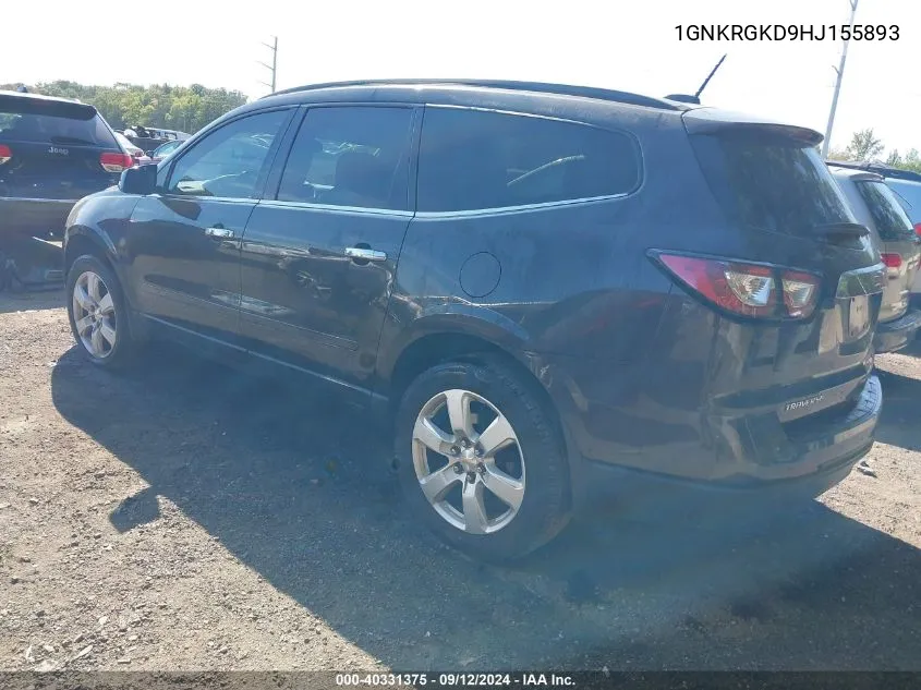 1GNKRGKD9HJ155893 2017 Chevrolet Traverse 1Lt