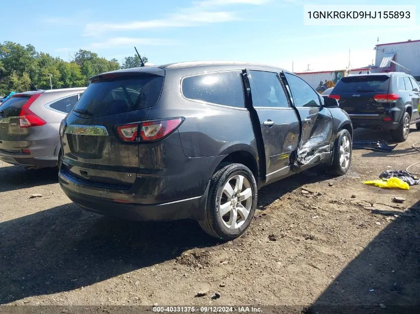 1GNKRGKD9HJ155893 2017 Chevrolet Traverse 1Lt