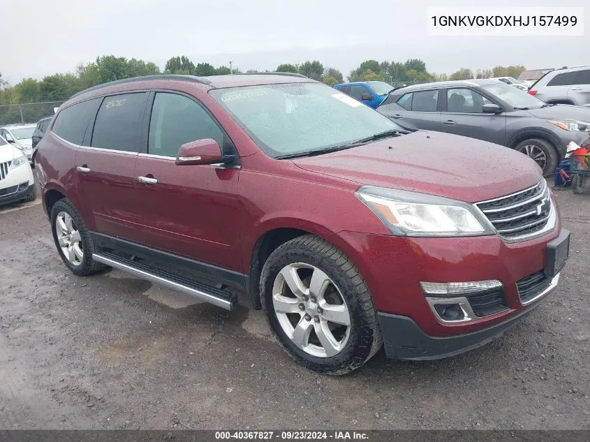 2017 Chevrolet Traverse Lt VIN: 1GNKVGKDXHJ157499 Lot: 40367827