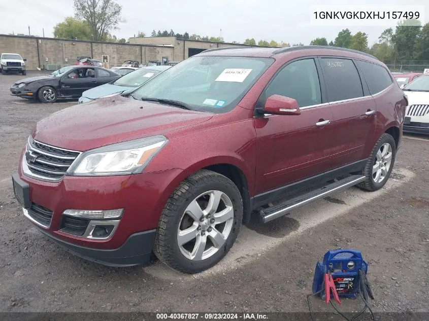 2017 Chevrolet Traverse Lt VIN: 1GNKVGKDXHJ157499 Lot: 40367827