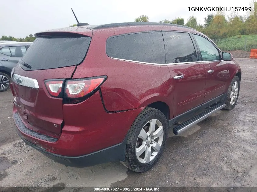 2017 Chevrolet Traverse Lt VIN: 1GNKVGKDXHJ157499 Lot: 40367827