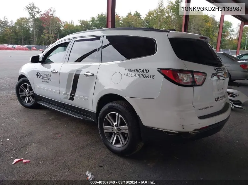 1GNKVGKD2HJ133987 2017 Chevrolet Traverse 1Lt