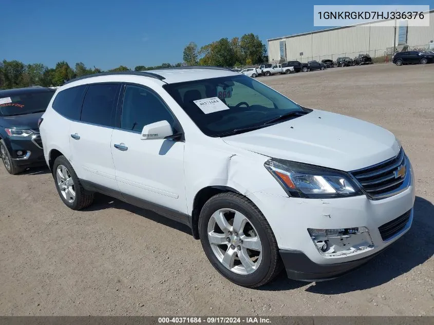 2017 Chevrolet Traverse 1Lt VIN: 1GNKRGKD7HJ336376 Lot: 40371684