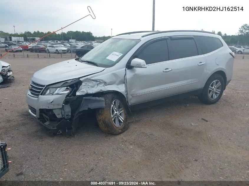 1GNKRHKD2HJ162514 2017 Chevrolet Traverse Lt