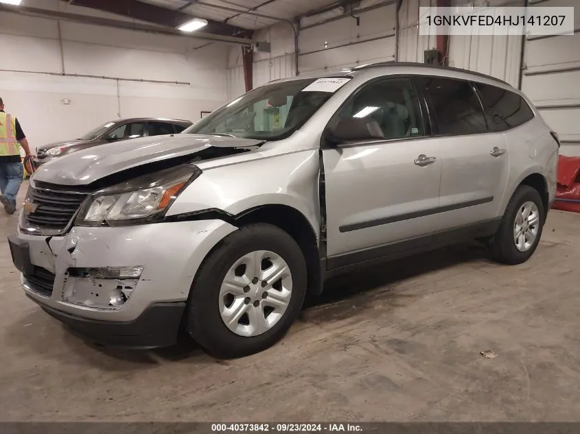 2017 Chevrolet Traverse Ls VIN: 1GNKVFED4HJ141207 Lot: 40373842