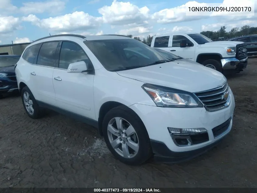 1GNKRGKD9HJ200170 2017 Chevrolet Traverse 1Lt