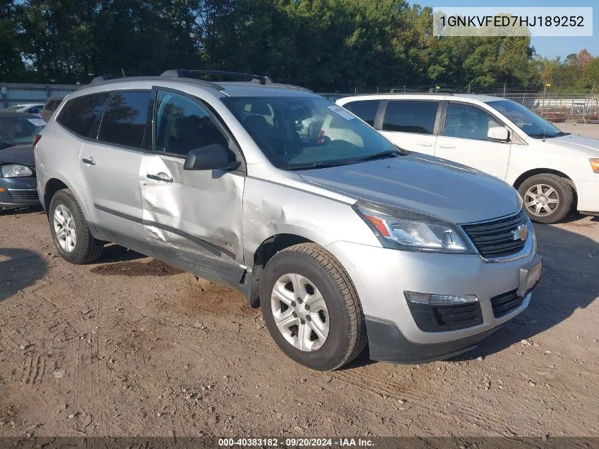 1GNKVFED7HJ189252 2017 Chevrolet Traverse Ls