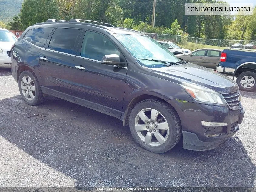 2017 Chevrolet Traverse 1Lt VIN: 1GNKVGKD5HJ303033 Lot: 40383372