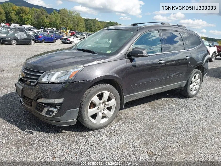 2017 Chevrolet Traverse 1Lt VIN: 1GNKVGKD5HJ303033 Lot: 40383372