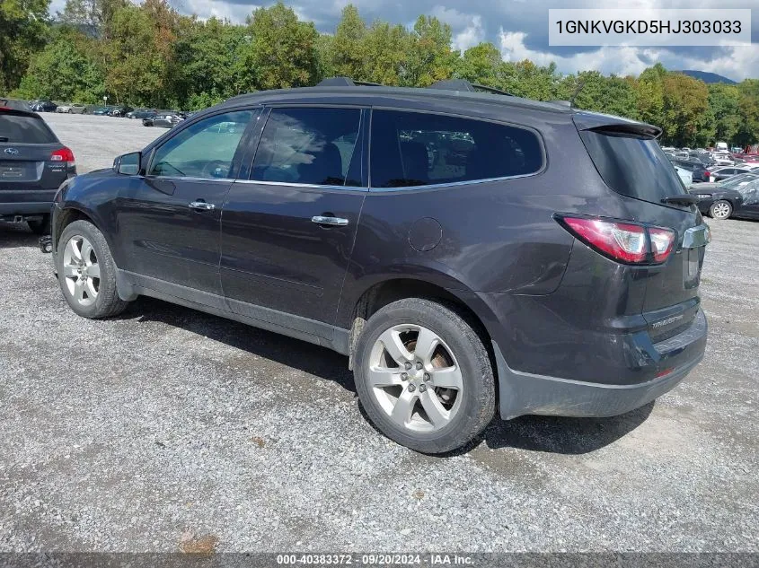 1GNKVGKD5HJ303033 2017 Chevrolet Traverse 1Lt