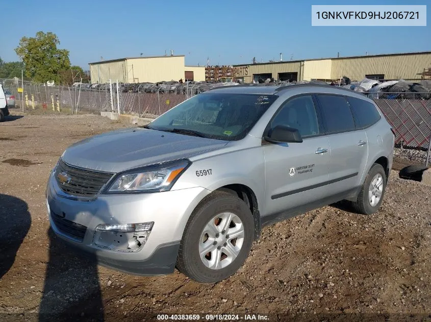 1GNKVFKD9HJ206721 2017 Chevrolet Traverse Ls