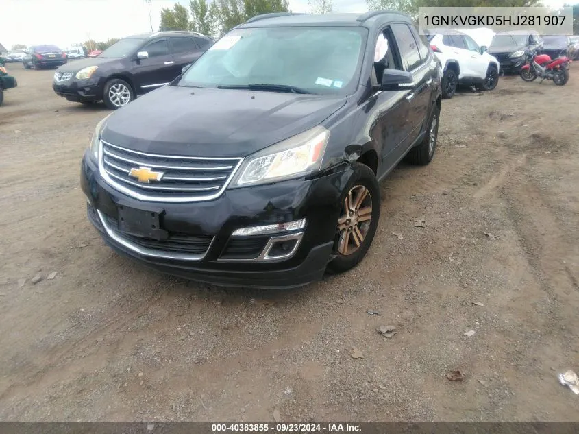 1GNKVGKD5HJ281907 2017 Chevrolet Traverse Lt