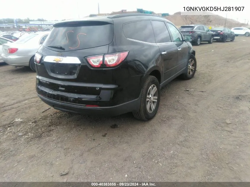 1GNKVGKD5HJ281907 2017 Chevrolet Traverse Lt