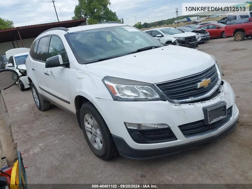 2017 Chevrolet Traverse Ls VIN: 1GNKRFED6HJ312513 Lot: 40401102