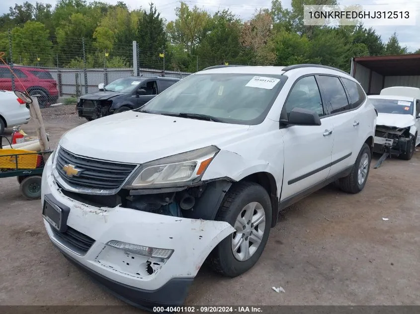 2017 Chevrolet Traverse Ls VIN: 1GNKRFED6HJ312513 Lot: 40401102