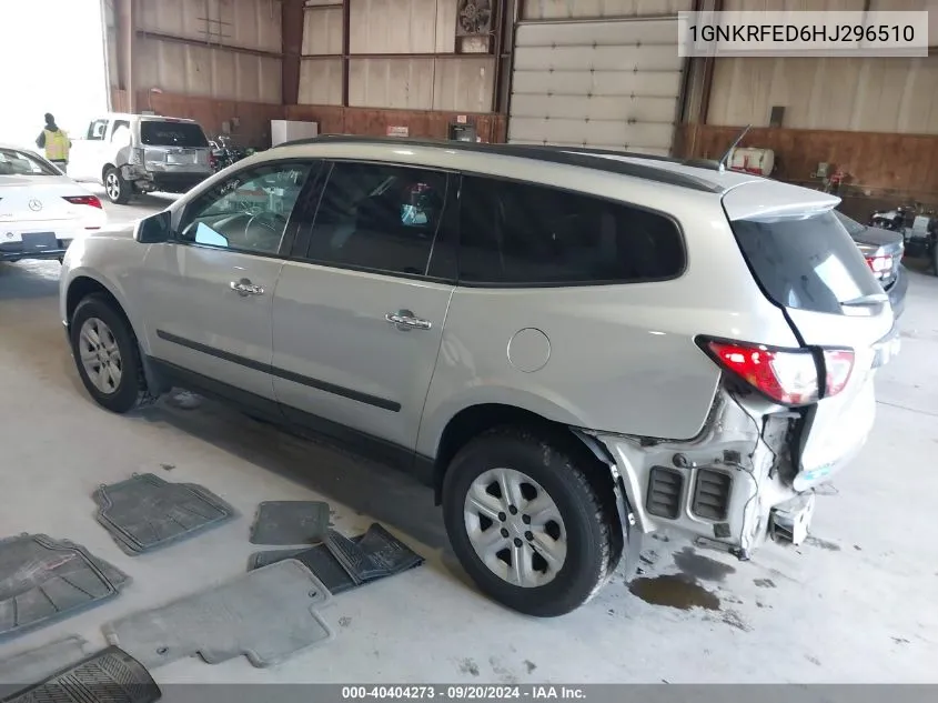 2017 Chevrolet Traverse Ls VIN: 1GNKRFED6HJ296510 Lot: 40404273