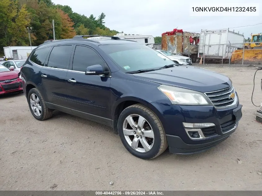 2017 Chevrolet Traverse 1Lt VIN: 1GNKVGKD4H1232455 Lot: 40442756