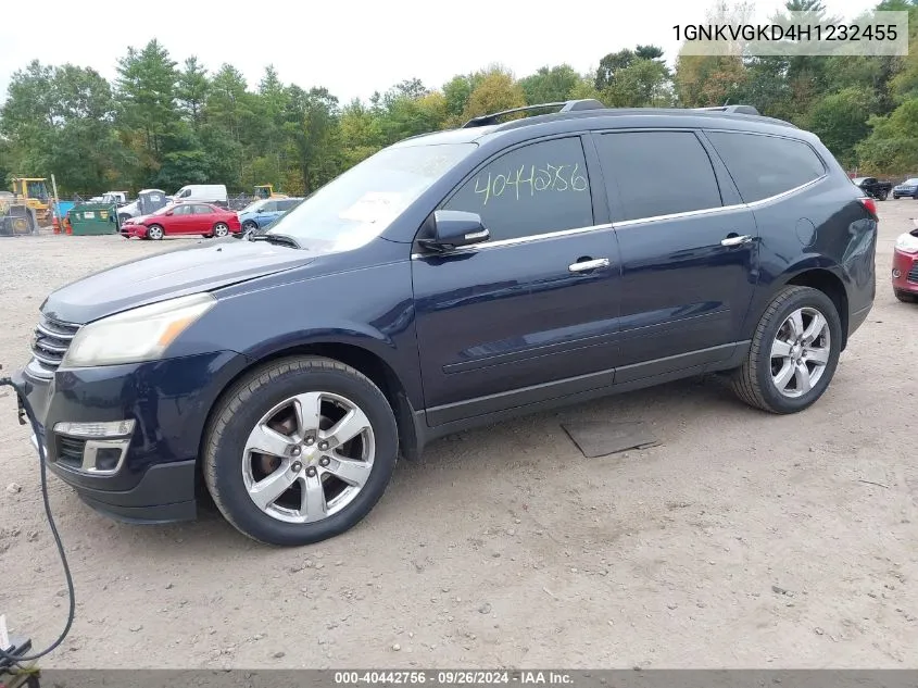 2017 Chevrolet Traverse 1Lt VIN: 1GNKVGKD4H1232455 Lot: 40442756