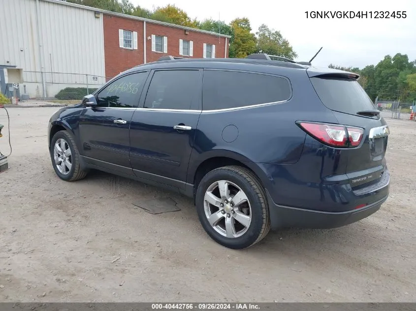 1GNKVGKD4H1232455 2017 Chevrolet Traverse 1Lt