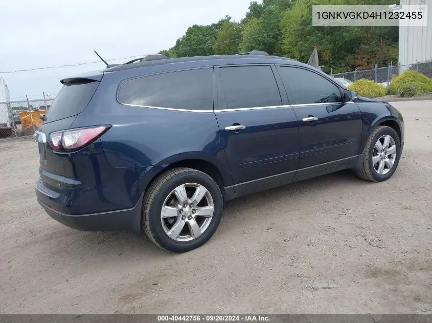 2017 Chevrolet Traverse 1Lt VIN: 1GNKVGKD4H1232455 Lot: 40442756