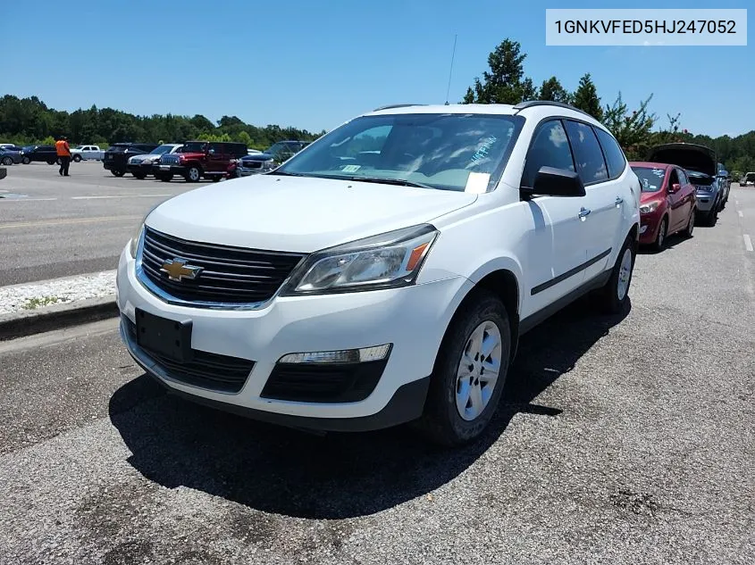 2017 Chevrolet Traverse Ls VIN: 1GNKVFED5HJ247052 Lot: 40452518