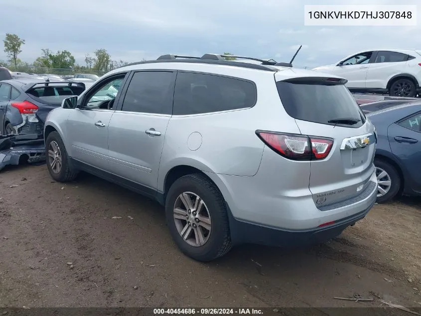 2017 Chevrolet Traverse 2Lt VIN: 1GNKVHKD7HJ307848 Lot: 40454686