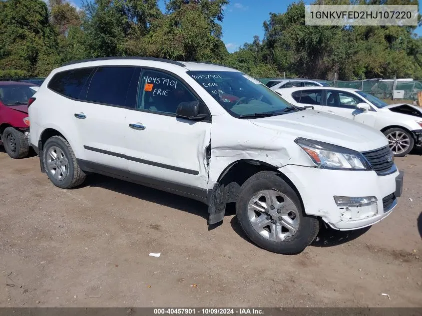 2017 Chevrolet Traverse Ls VIN: 1GNKVFED2HJ107220 Lot: 40457901