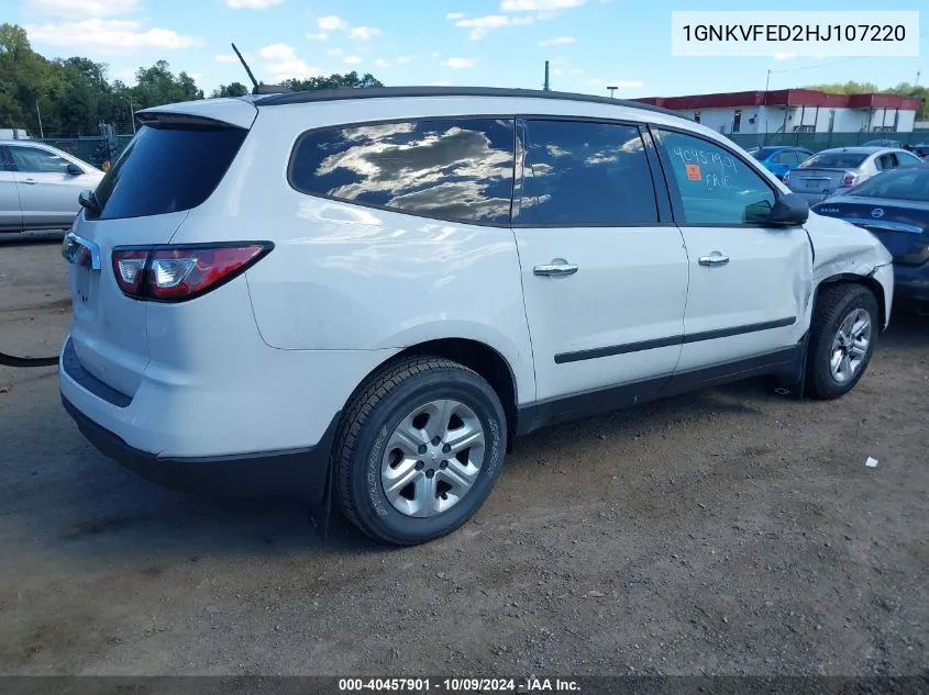 2017 Chevrolet Traverse Ls VIN: 1GNKVFED2HJ107220 Lot: 40457901