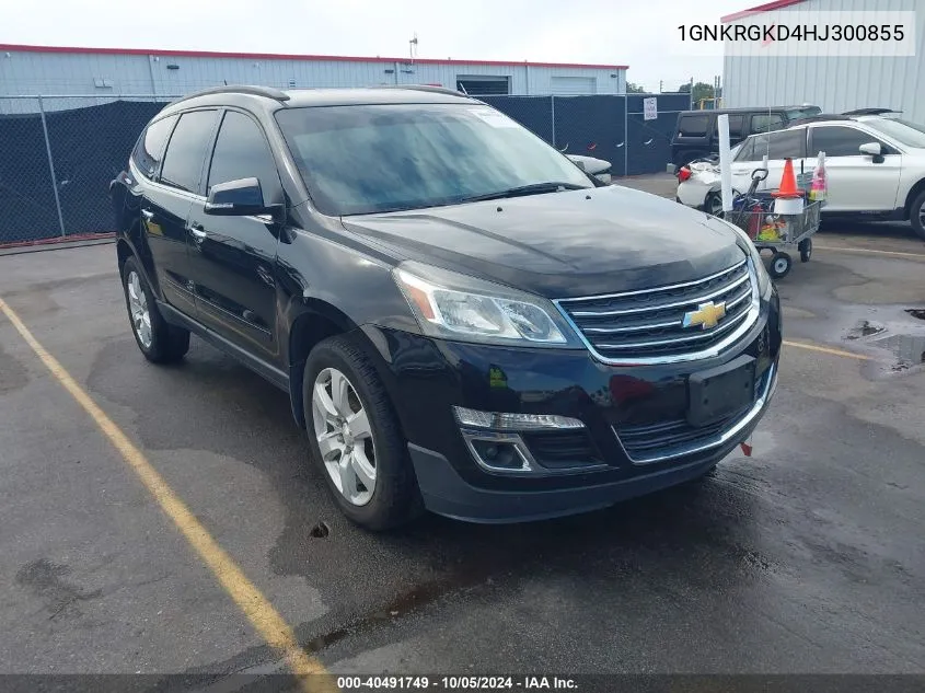 2017 Chevrolet Traverse 1Lt VIN: 1GNKRGKD4HJ300855 Lot: 40491749