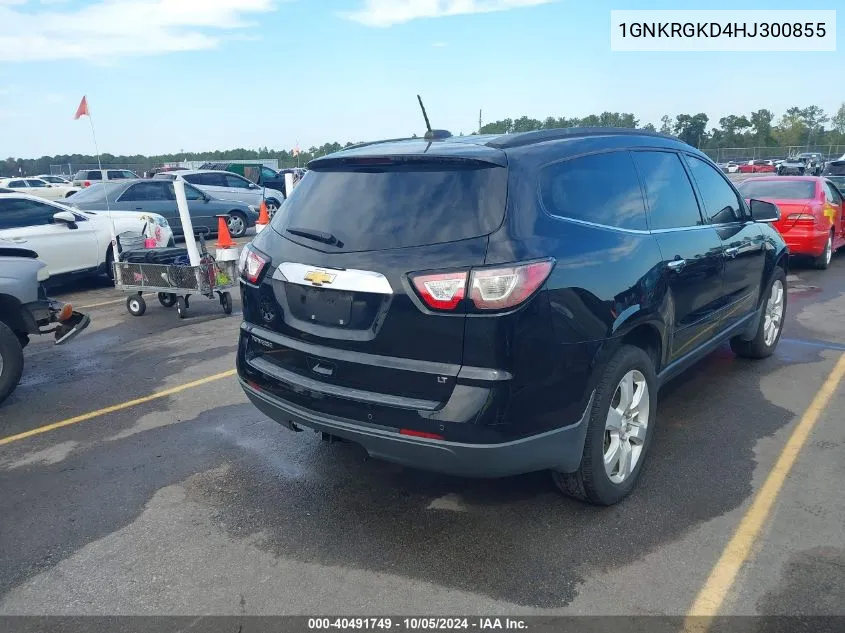 2017 Chevrolet Traverse 1Lt VIN: 1GNKRGKD4HJ300855 Lot: 40491749