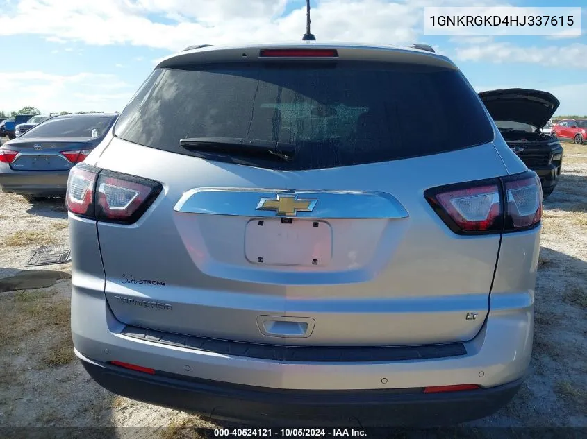 1GNKRGKD4HJ337615 2017 Chevrolet Traverse Lt