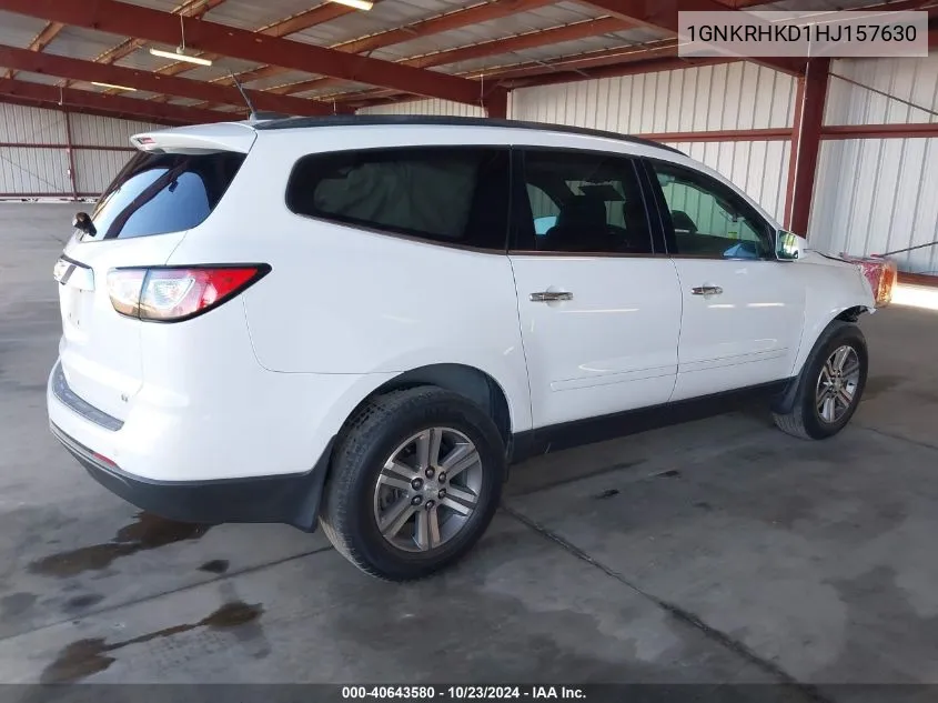 2017 Chevrolet Traverse 2Lt VIN: 1GNKRHKD1HJ157630 Lot: 40643580