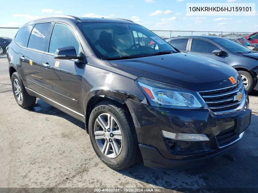 2017 Chevrolet Traverse 2Lt VIN: 1GNKRHKD6HJ159101 Lot: 40690751