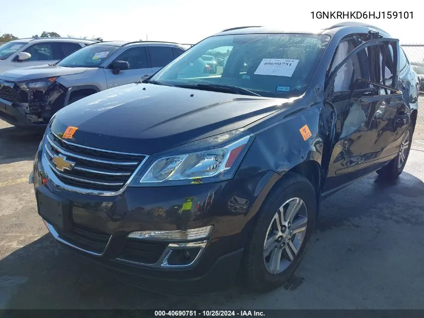 1GNKRHKD6HJ159101 2017 Chevrolet Traverse 2Lt