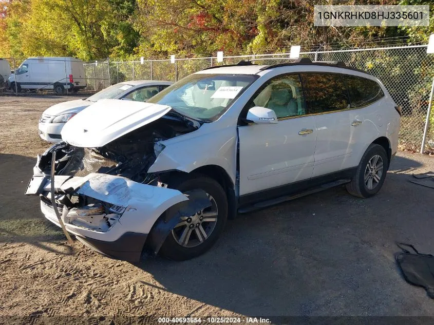 1GNKRHKD8HJ335601 2017 Chevrolet Traverse Lt