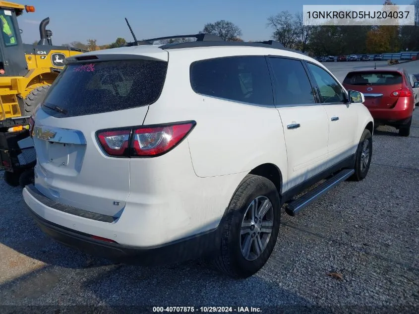 2017 Chevrolet Traverse 1Lt VIN: 1GNKRGKD5HJ204037 Lot: 40707875