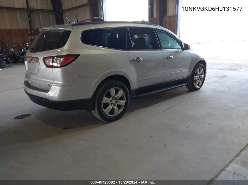 2017 Chevrolet Traverse 1Lt VIN: 1GNKVGKD6HJ131577 Lot: 40720392