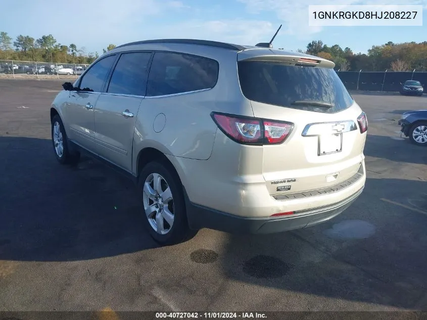 1GNKRGKD8HJ208227 2017 Chevrolet Traverse 1Lt