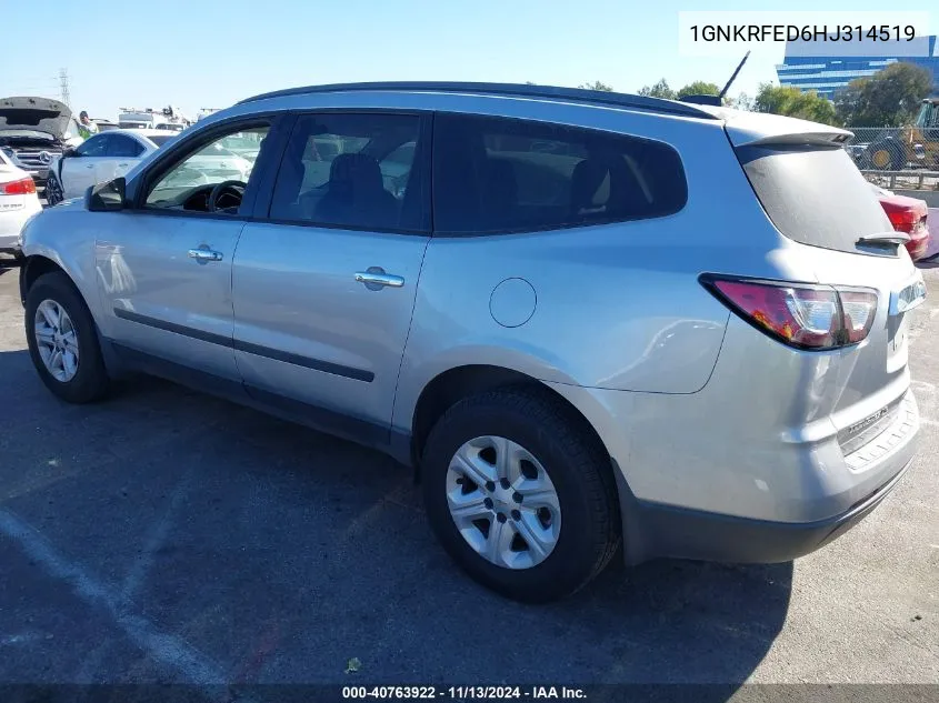 1GNKRFED6HJ314519 2017 Chevrolet Traverse Ls